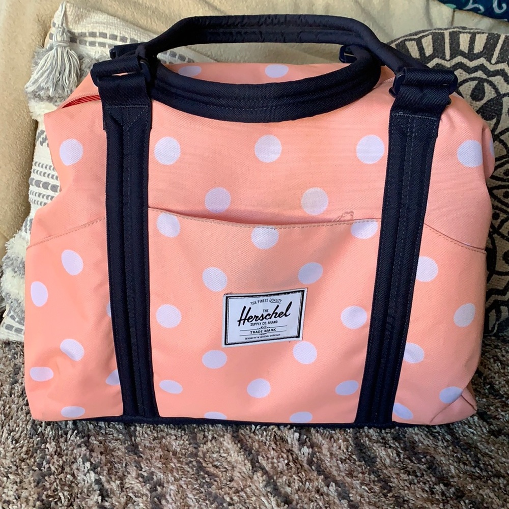 Polkadot Hershel overnight bag